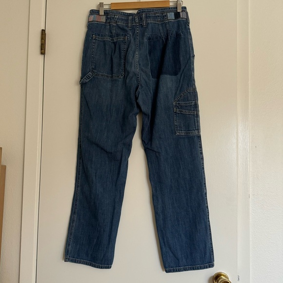 Anthropologie patchwork workwear jeans - Picture 7 of 11